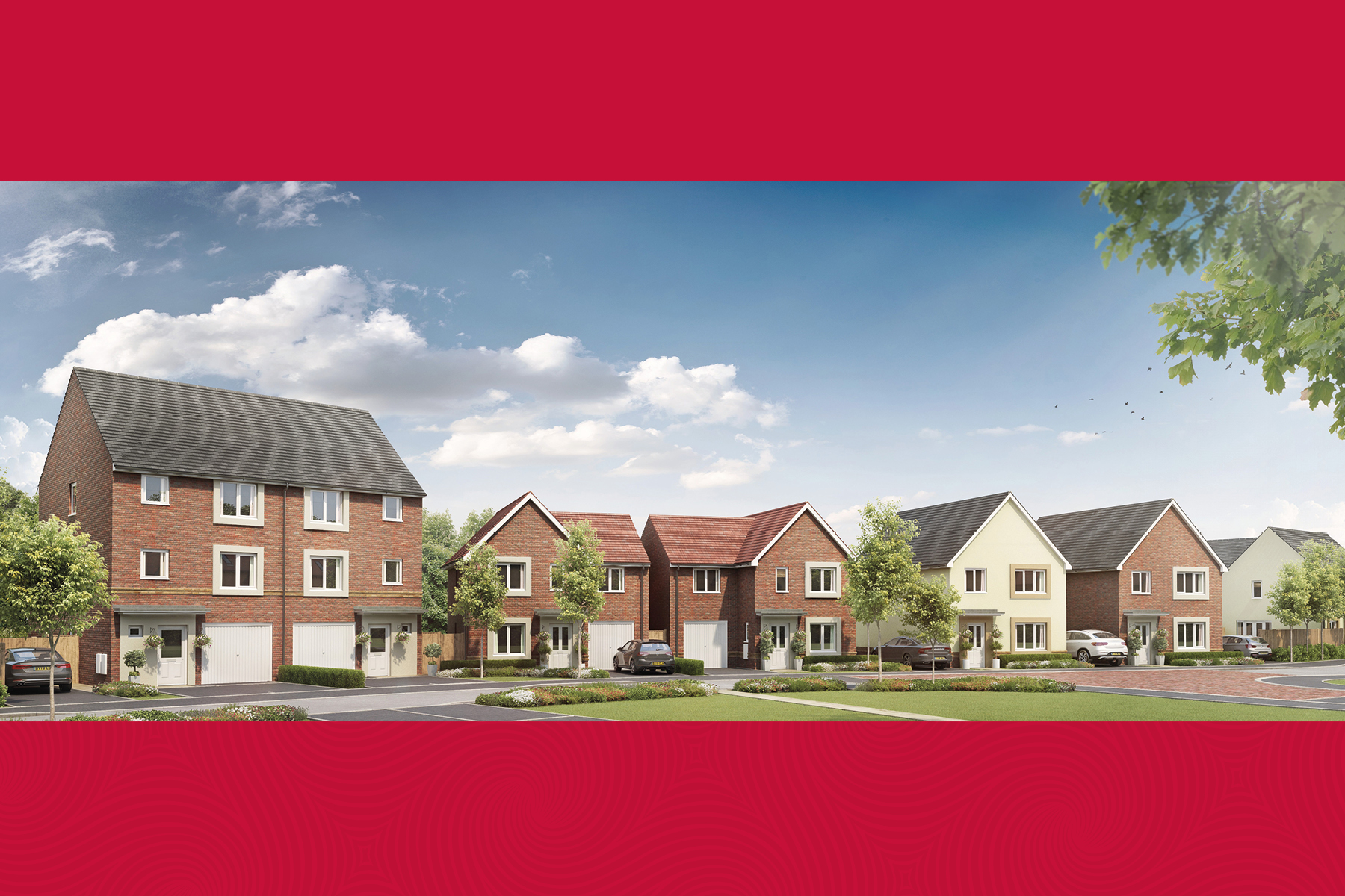 Artist's impression of new homes at Kings Down by Taylor Wimpey