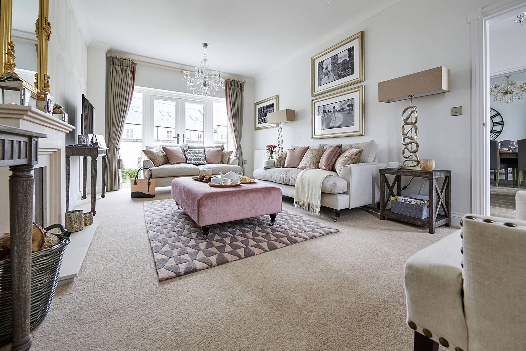TW Exeter - Sherford - Cherry Show home living room