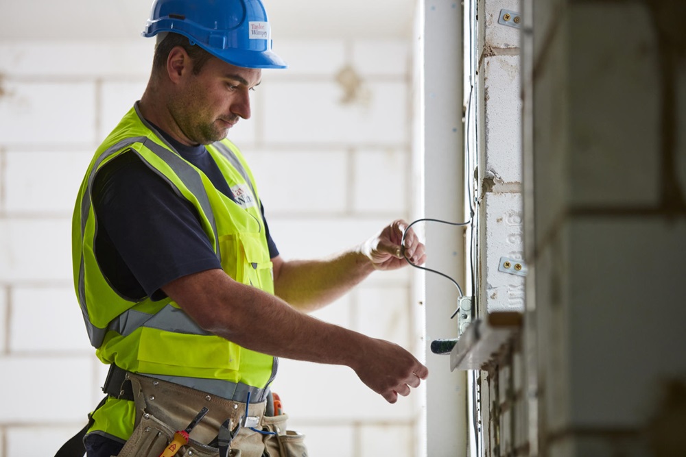 Electrician working