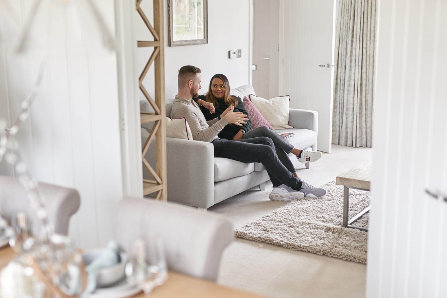 Couple in lounge